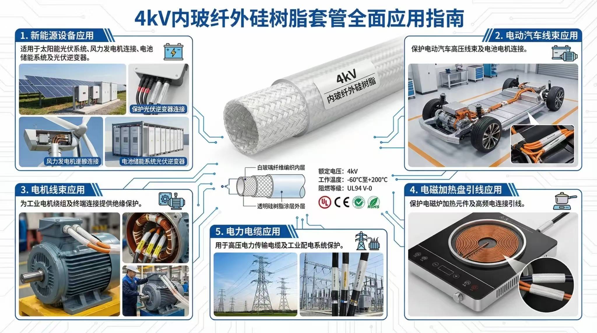 内纤外胶玻纤管应用场景